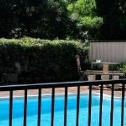Flat Top Design Black Pool Fencing Flat Top Design Black Pool Fencing